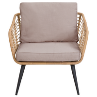 Set di copricuscini per esterni per sedili e schienali Beige UV resistente stile minimalista