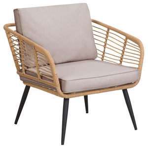 Set di copricuscini per esterni per sedili e schienali Beige UV resistente stile minimalista