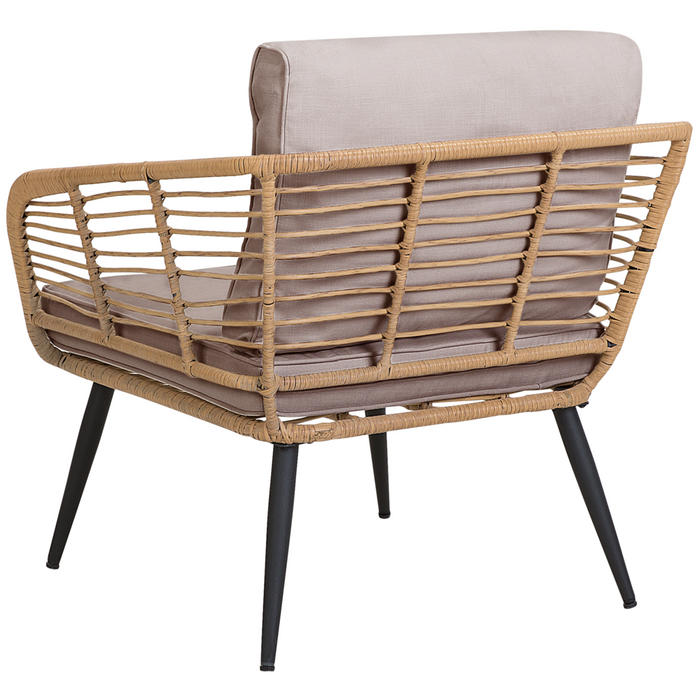 Set di copricuscini per esterni per sedili e schienali Beige UV resistente stile minimalista