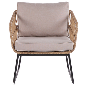 Set di copricuscini da esterno per sedile e schienale Beige resistente stile minimalista