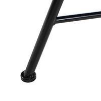 Tavolo da balcone da esterno in metallo nero  piano mosaico 60 cm stile vintage