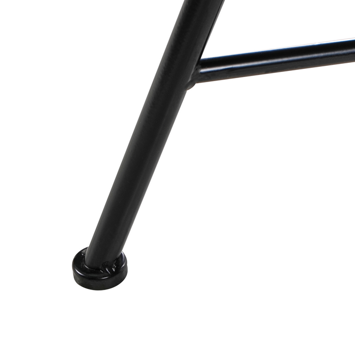 Tavolo da balcone da esterno in metallo nero  piano mosaico 60 cm stile vintage