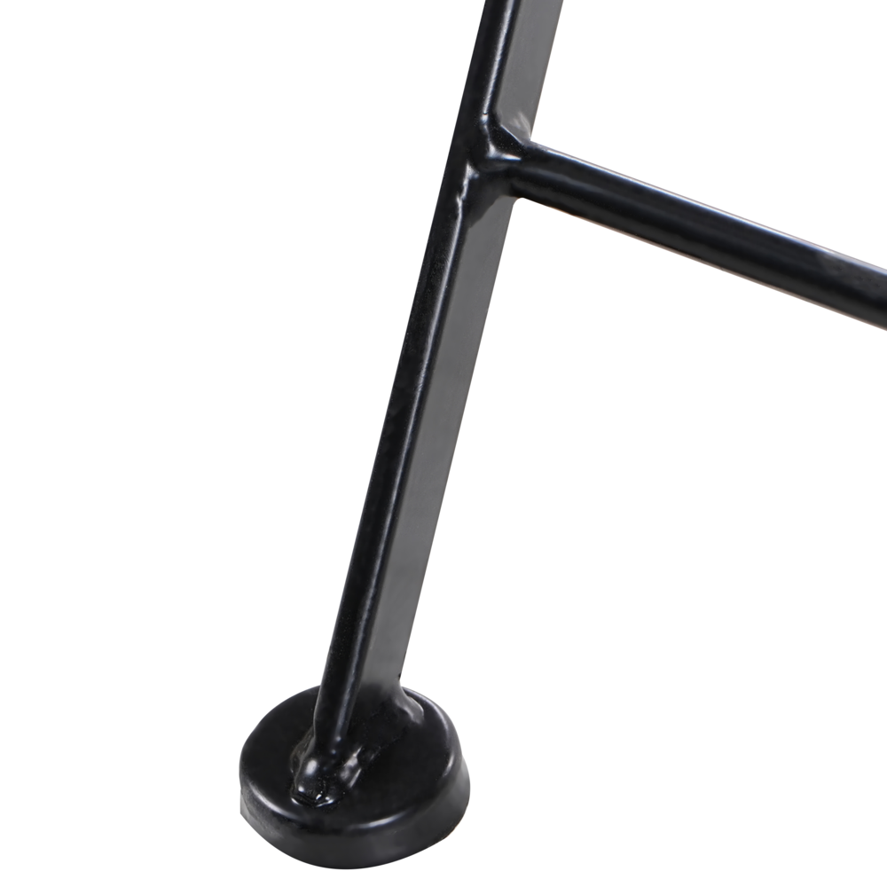 Set di 2 sedie da esterno in metallo nero con motivo a mosaico struttura pieghevole stile vintage