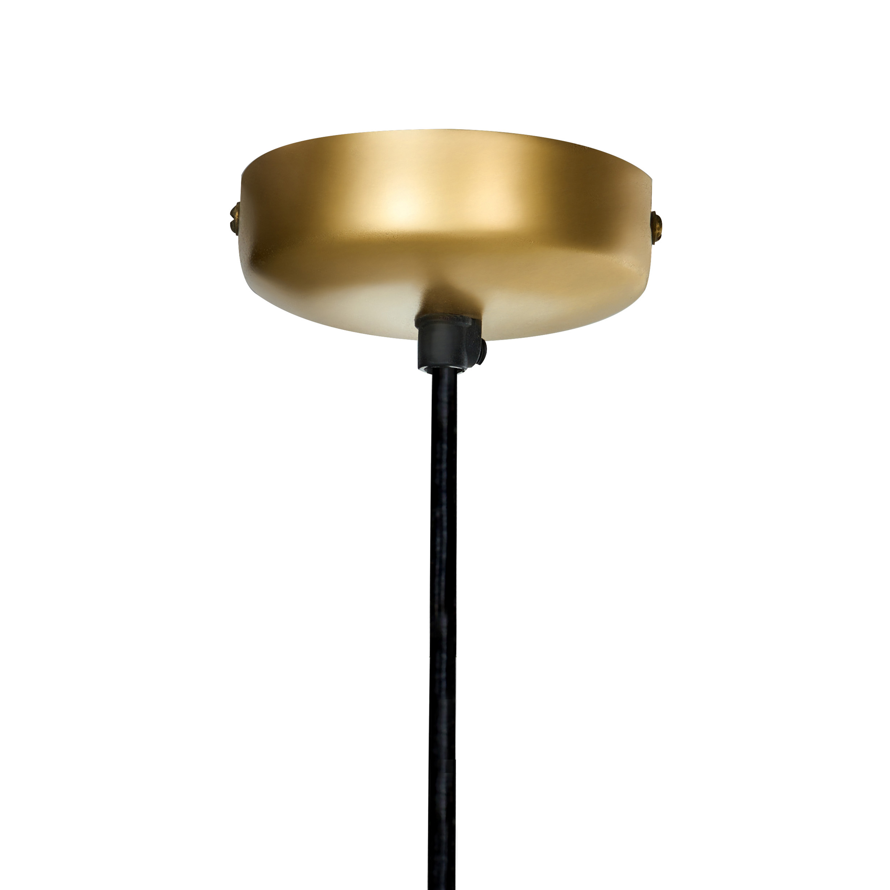 Lampada a sospensione in metallo ottone ferro paralume rotondo traforato a gabbia luce da soffitto moderna e originale