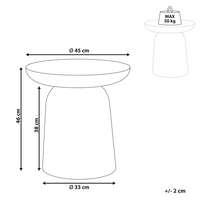 Tavolino basso da salotto in metallo rotondo rosa soggiorno elegante