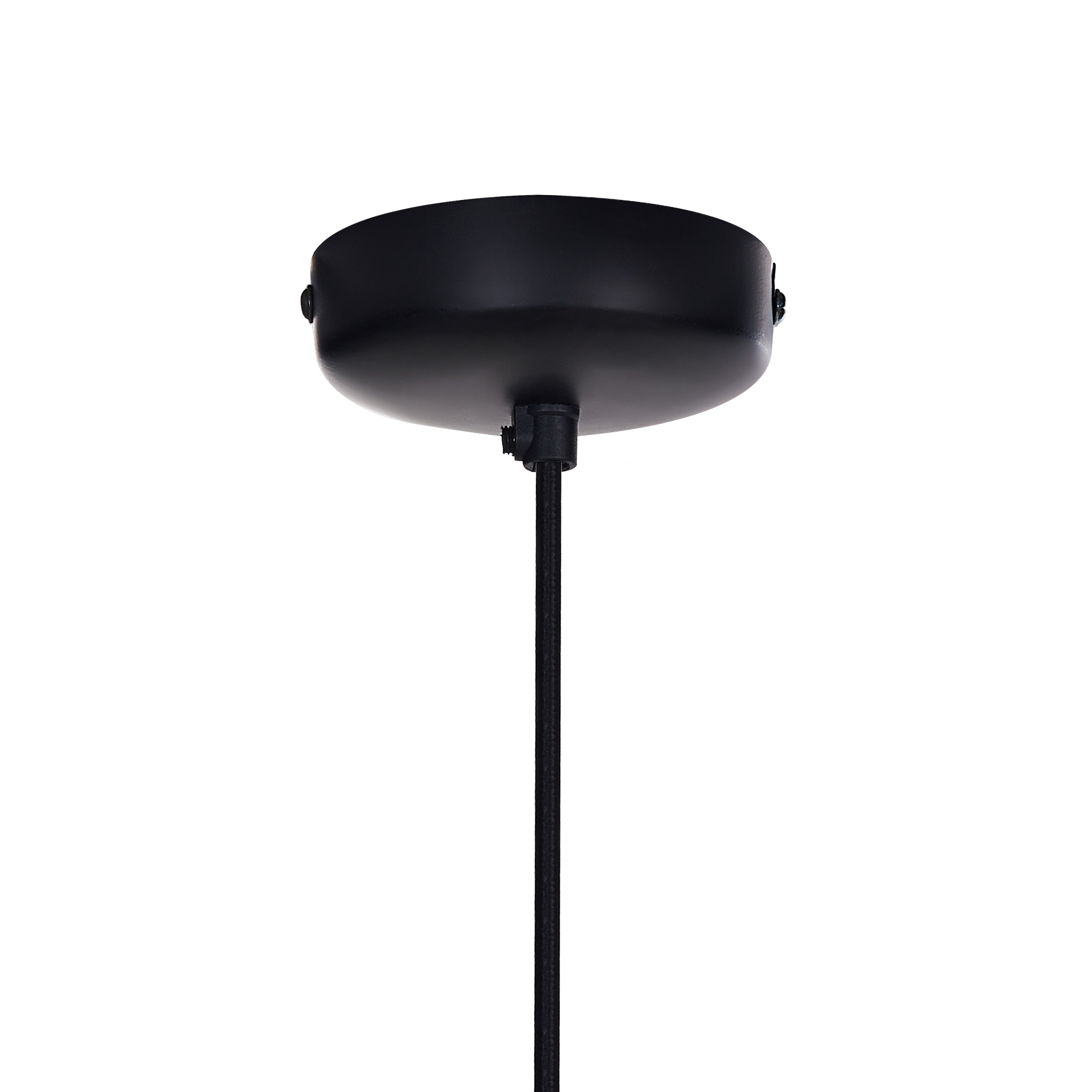 Lampadario rotondo in legno di mango chiaro paralume regolabile appeso lampada da soffitto