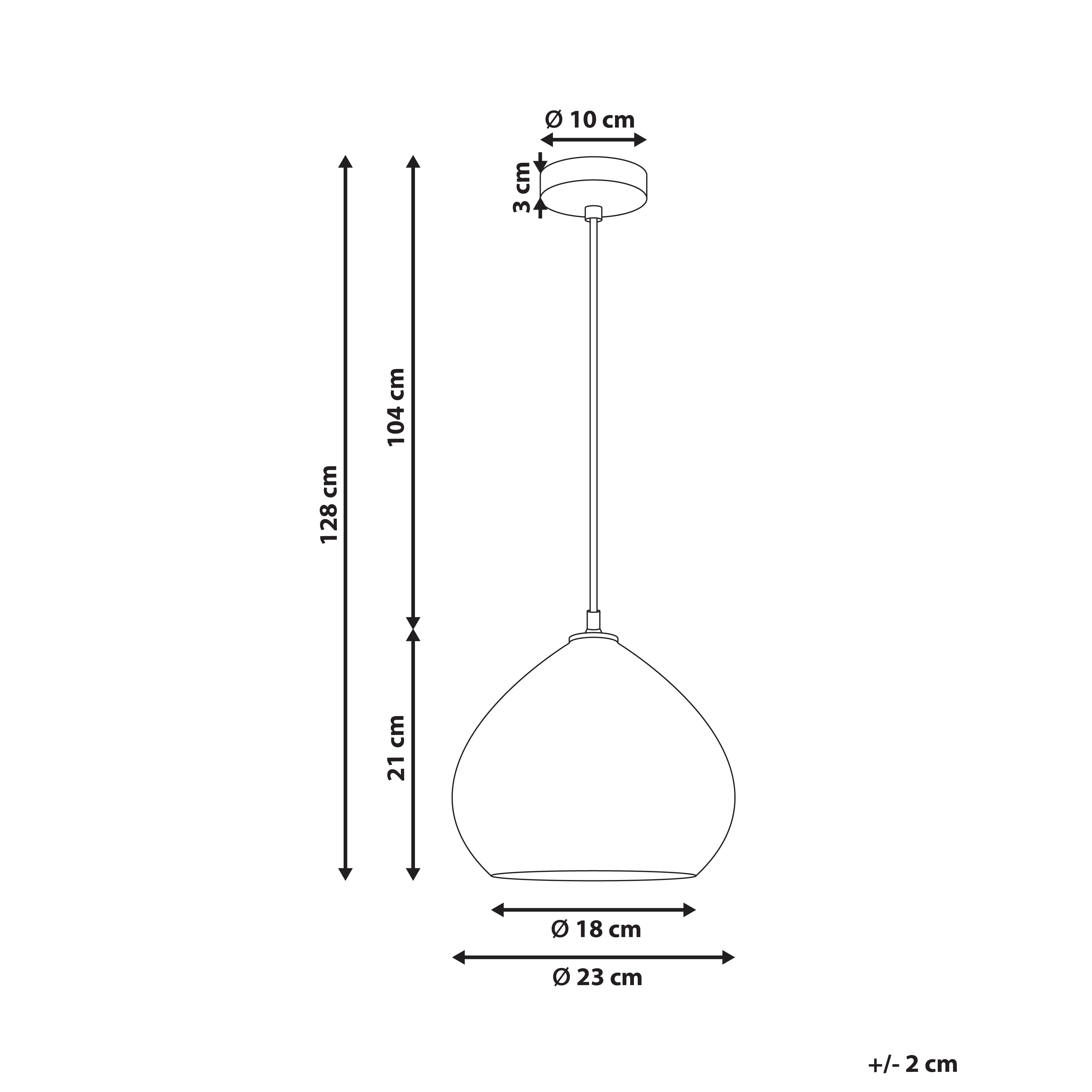 Lampada a sospensione in legno di mango marrone scuro con paralume rotondo Lampada da soffitto a sospensione