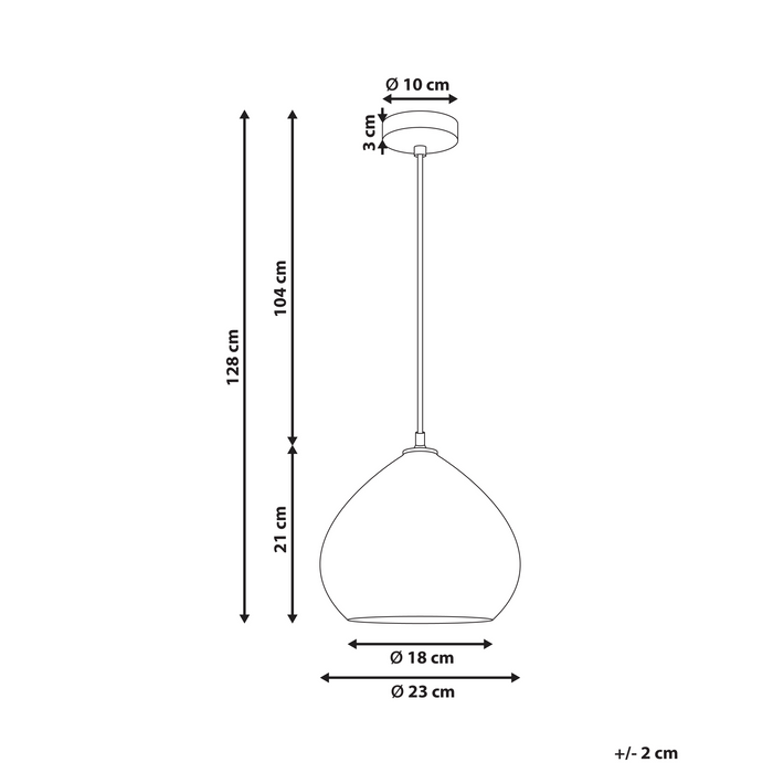 Lampada a sospensione in legno di mango marrone scuro con paralume rotondo Lampada da soffitto a sospensione