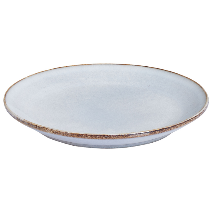 Set di 4 piatti da dessert Azzurro Gres caolino fatto a mano con smalto reattivo Piatto da dessert Cucina Sala da pranzo