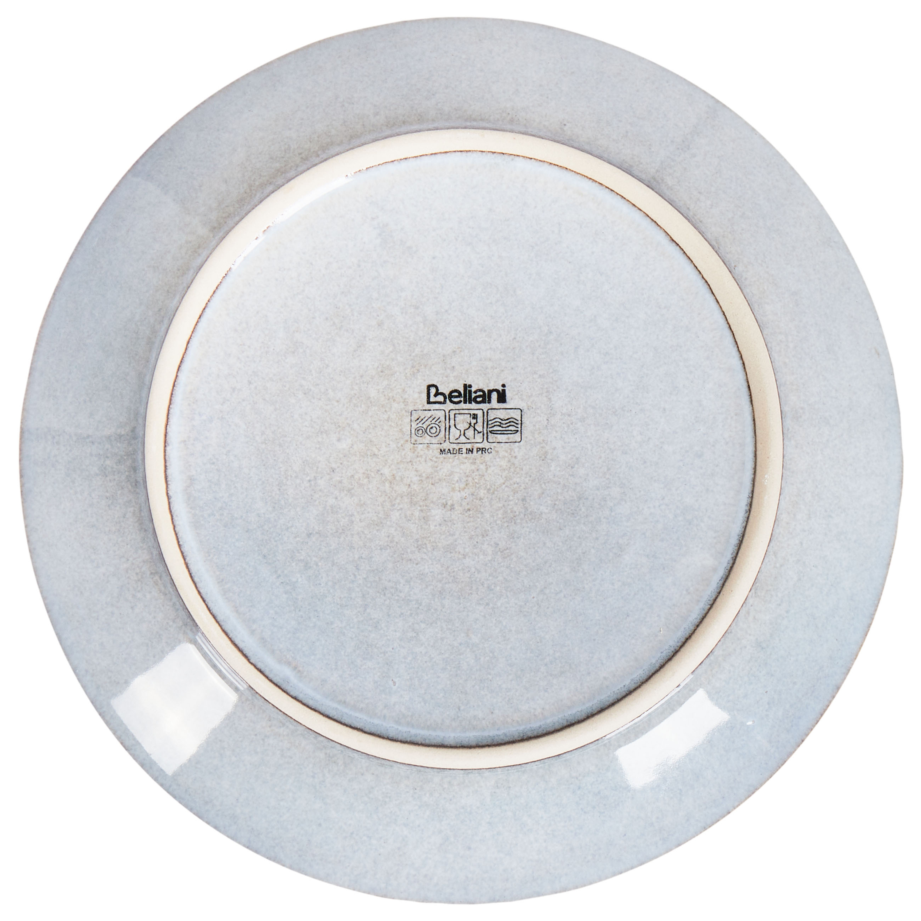 Set di 4 piatti da dessert Azzurro Gres caolino fatto a mano con smalto reattivo Piatto da dessert Cucina Sala da pranzo