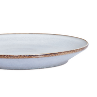 Set di 4 piatti da dessert Azzurro Gres caolino fatto a mano con smalto reattivo Piatto da dessert Cucina Sala da pranzo