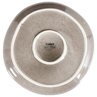 Set di 8 piattini da dessert in gres lavorato a mano con smalto reattivo finitura grigio Cucina Sala da pranzo