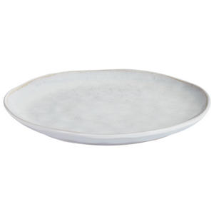 Set di 8 piatti in gres grigio chiaro fatti a mano con smalto reattivo Cucina Sala da pranzo