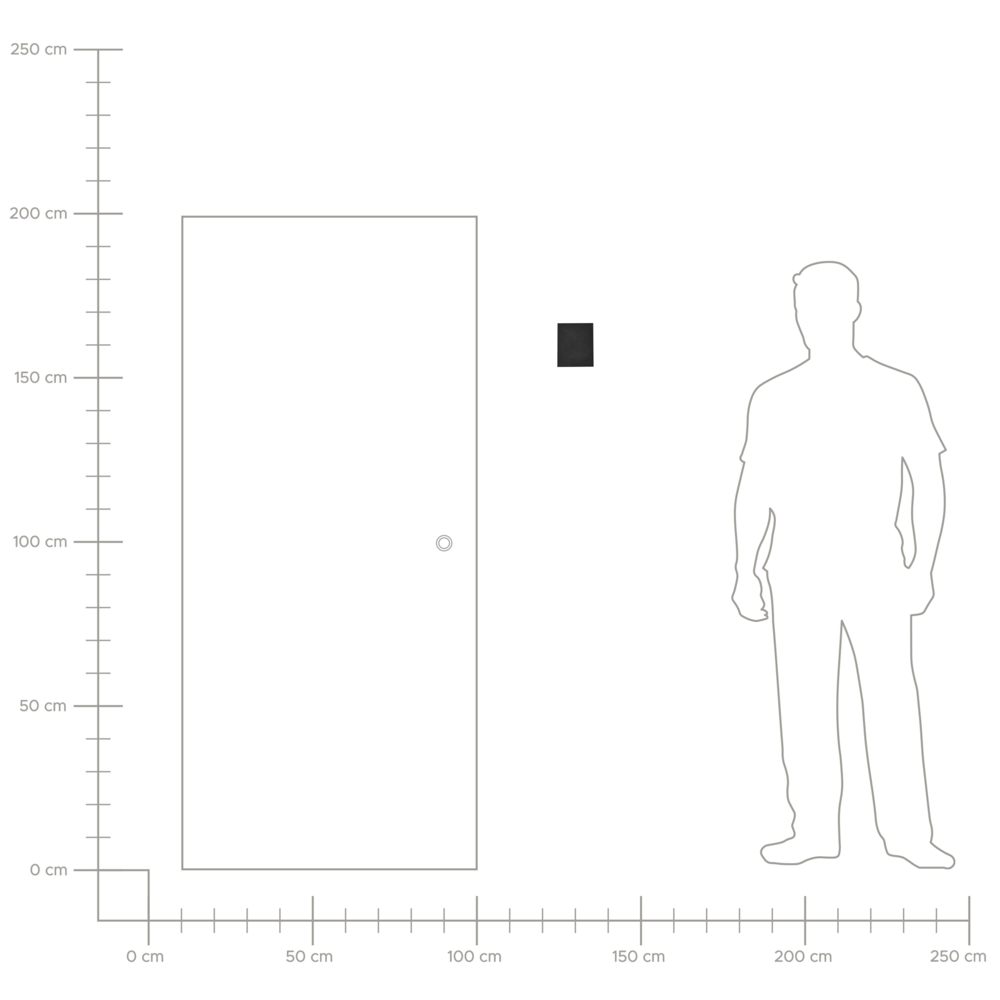 Set di 2 lampade da parete con LED in metallo di colore nero stile moderno contemporaneo