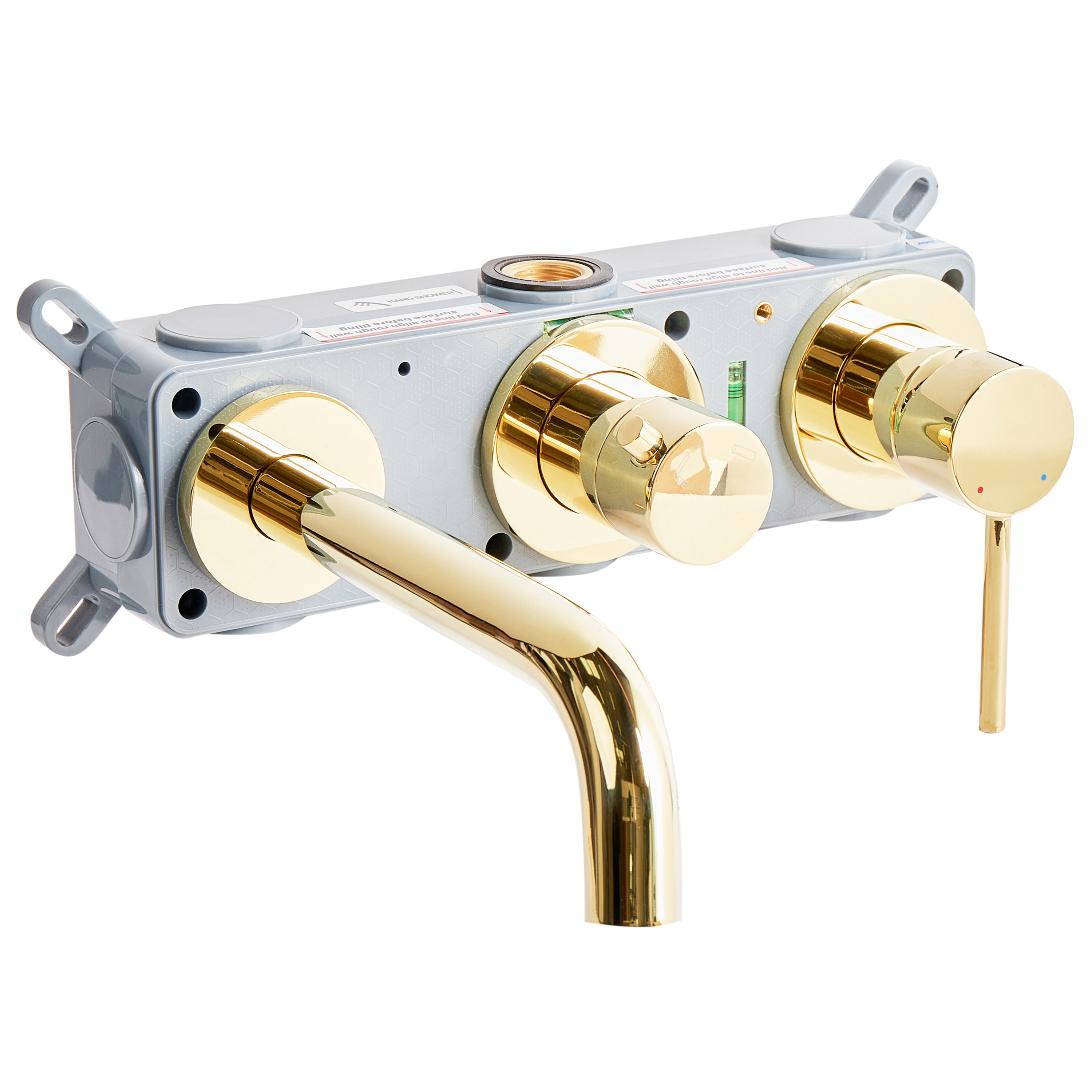 Set di miscelatori per vasca da bagno montati a muro, in ottone oro soffione doccia a bocca singola