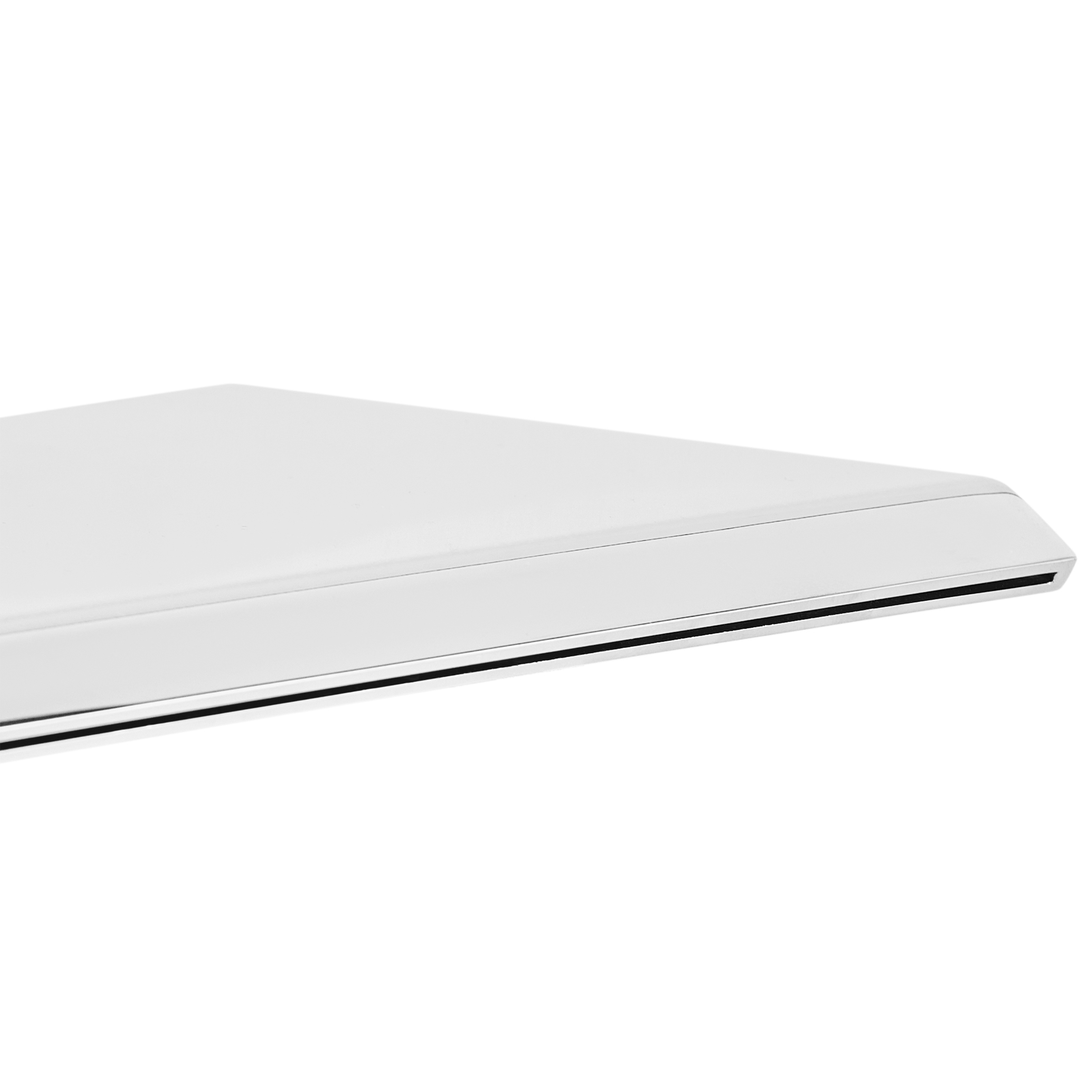 Rubinetto a cascata per lavabo a parete in ottone argentato monocomando