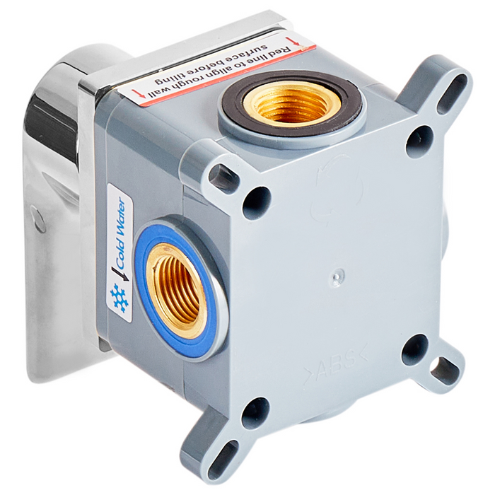 Rubinetto a cascata per lavabo a parete in ottone argentato monocomando