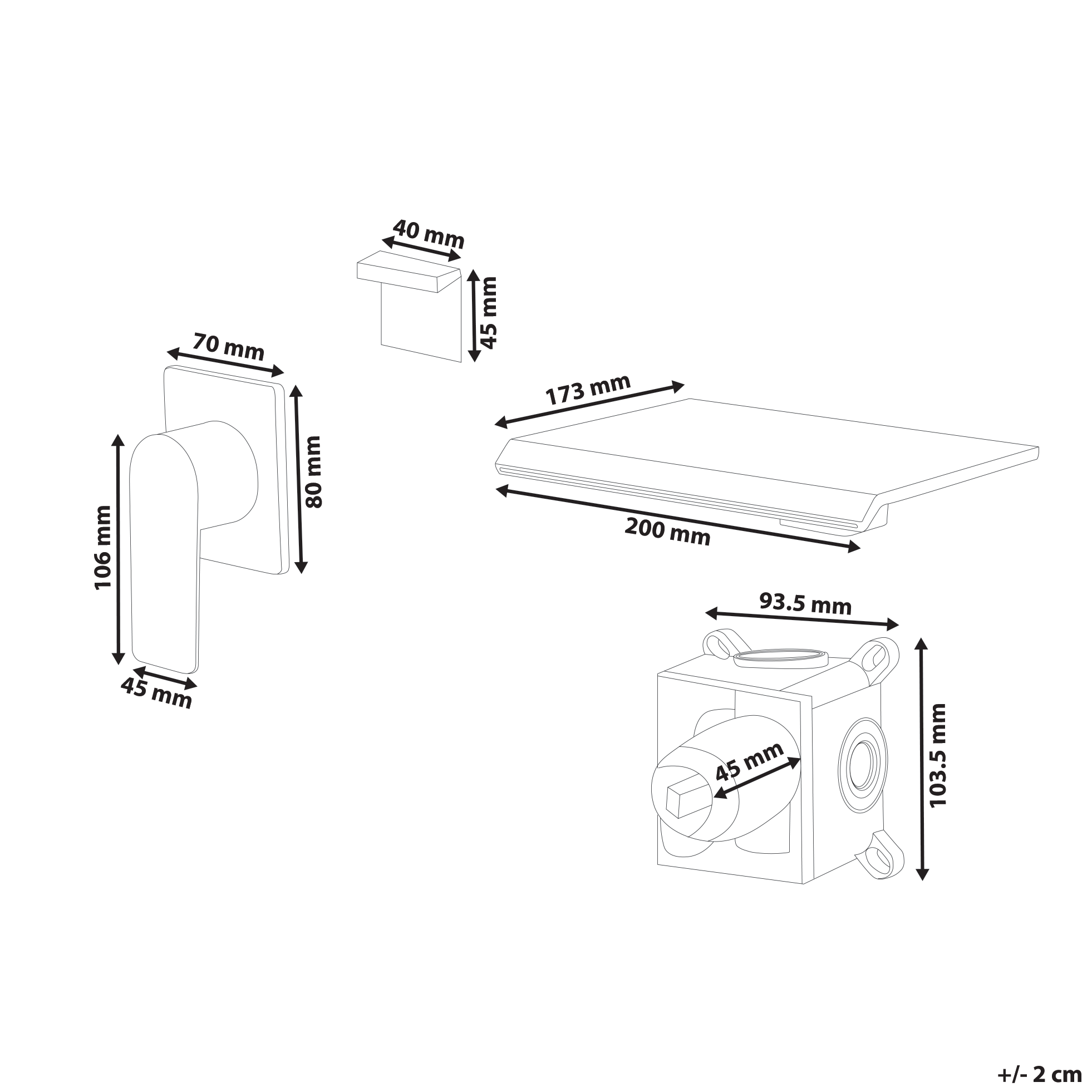 Rubinetto a cascata per lavabo a parete in ottone argentato monocomando
