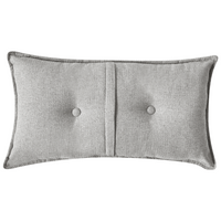 Divano Angolare Grigio Chiaro 3 Posti Cuscini Extra Dispersi Moderno lato sinistro