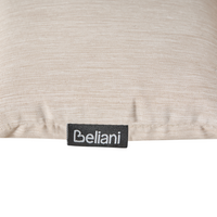 Cuscino per lettino prendisole Beige chiaro in poliestere resistente ai raggi UV con lacci e cuscino poggiatesta spesso