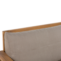 Set di 2 copricuscini per sedili singoli per esterni tortora UV resistente stile minimalista