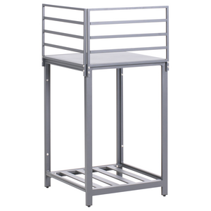 Set cucina da esterno 4 elementi in alluminio e PE Rattan con lavello grigio leva cucino da esterno