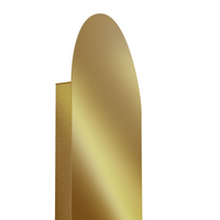 Set di 2 lampade da parete ovali con paralumi a globo in vetro Oro stile retrò