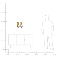 Set di 2 lampade da parete ovali con paralumi a globo in vetro Oro stile retrò
