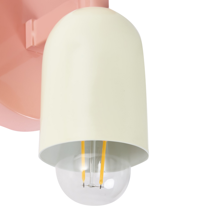 Set di 2 lampade da parete a due luci Up-Down Scones rosa