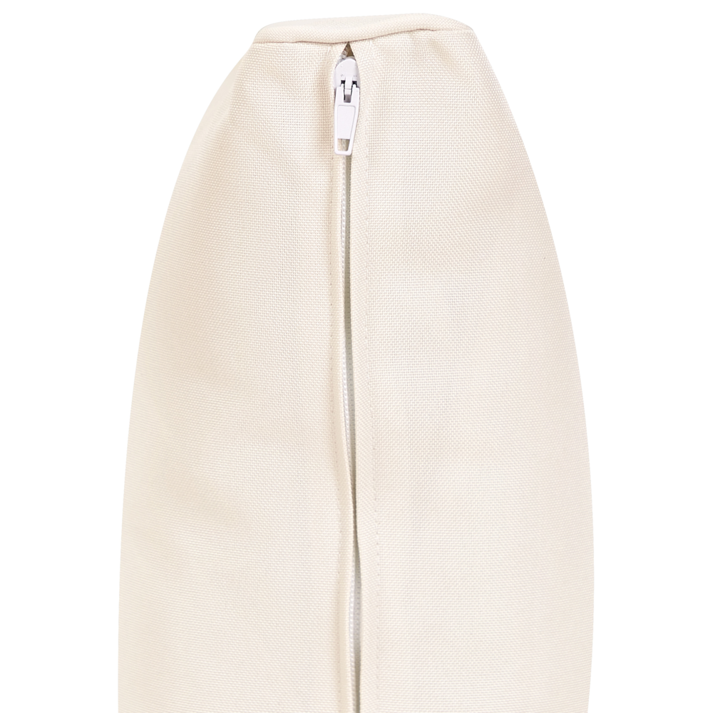 Set di copricuscini per giardino bianco sporco resistente ai raggi UV e con cerniera.