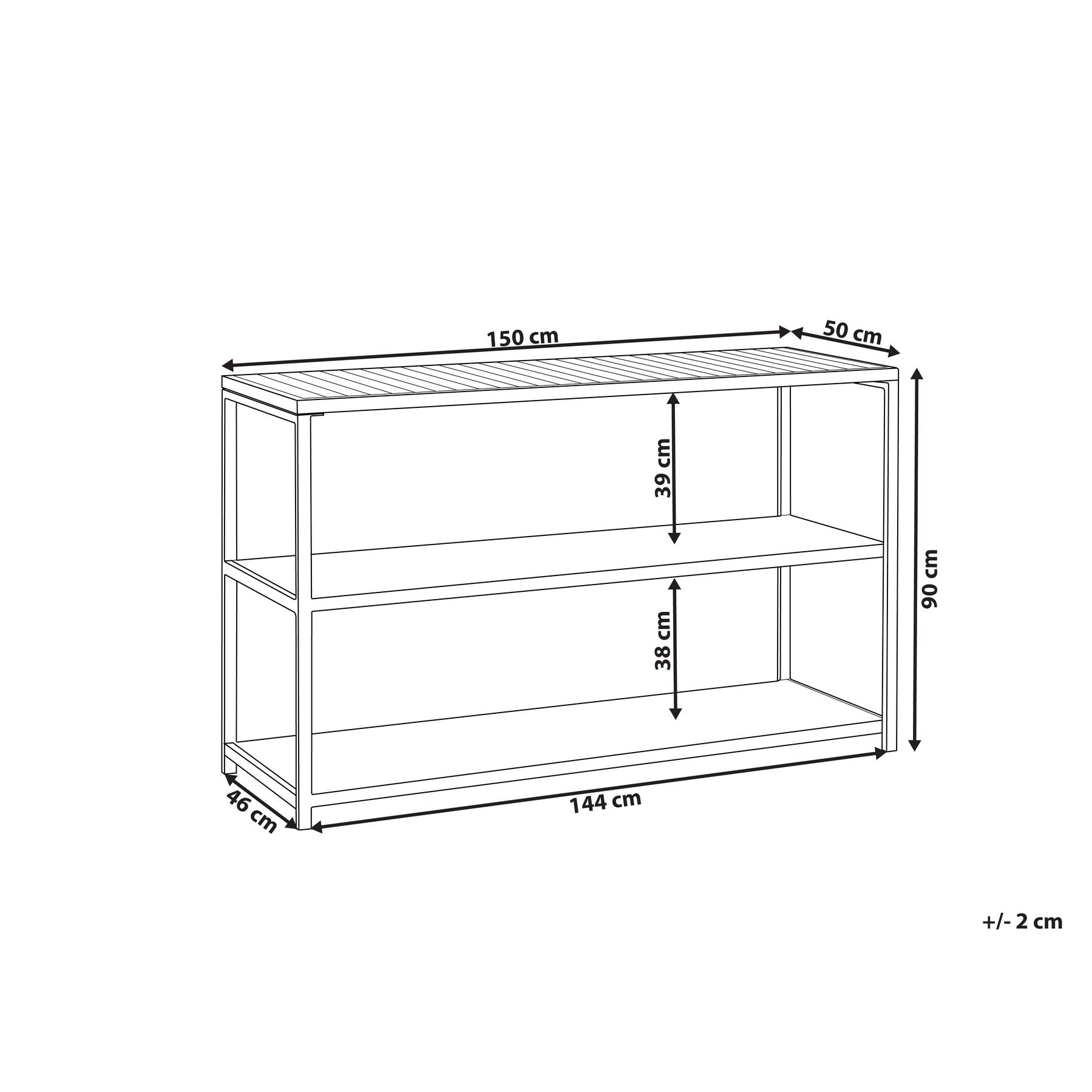Isola da giardino in acciaio Scaffali in acciaio Base in polipropilene bianco e legno chiaro 150x50x90 cm stile elegante