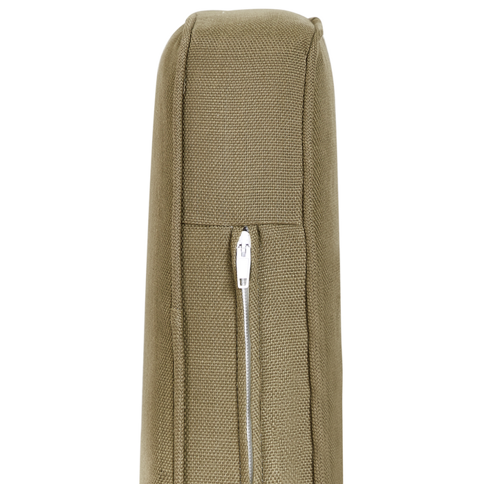 Set di copricuscini per giardino verde oliva resistente ai raggi UV e con cerniera.