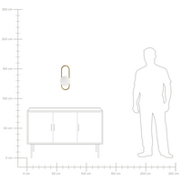 Lampada da parete in vetro opaco Paralume oro stile moderno