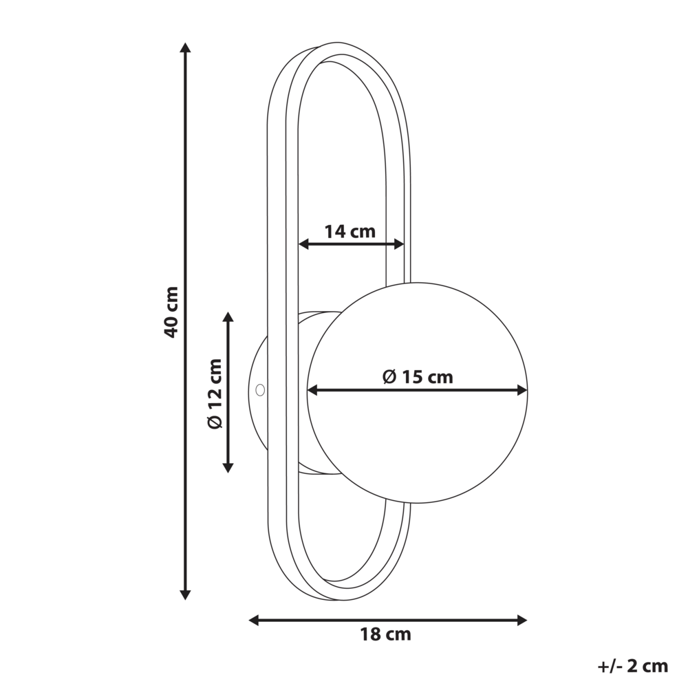 Lampada da parete in vetro opaco Paralume oro stile moderno