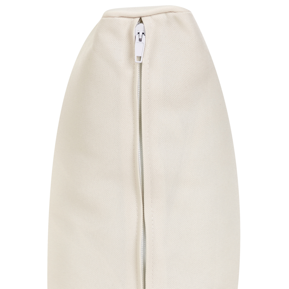 Set di copricuscini XL per giardino bianco sporco resistente ai raggi UV e con cerniera.