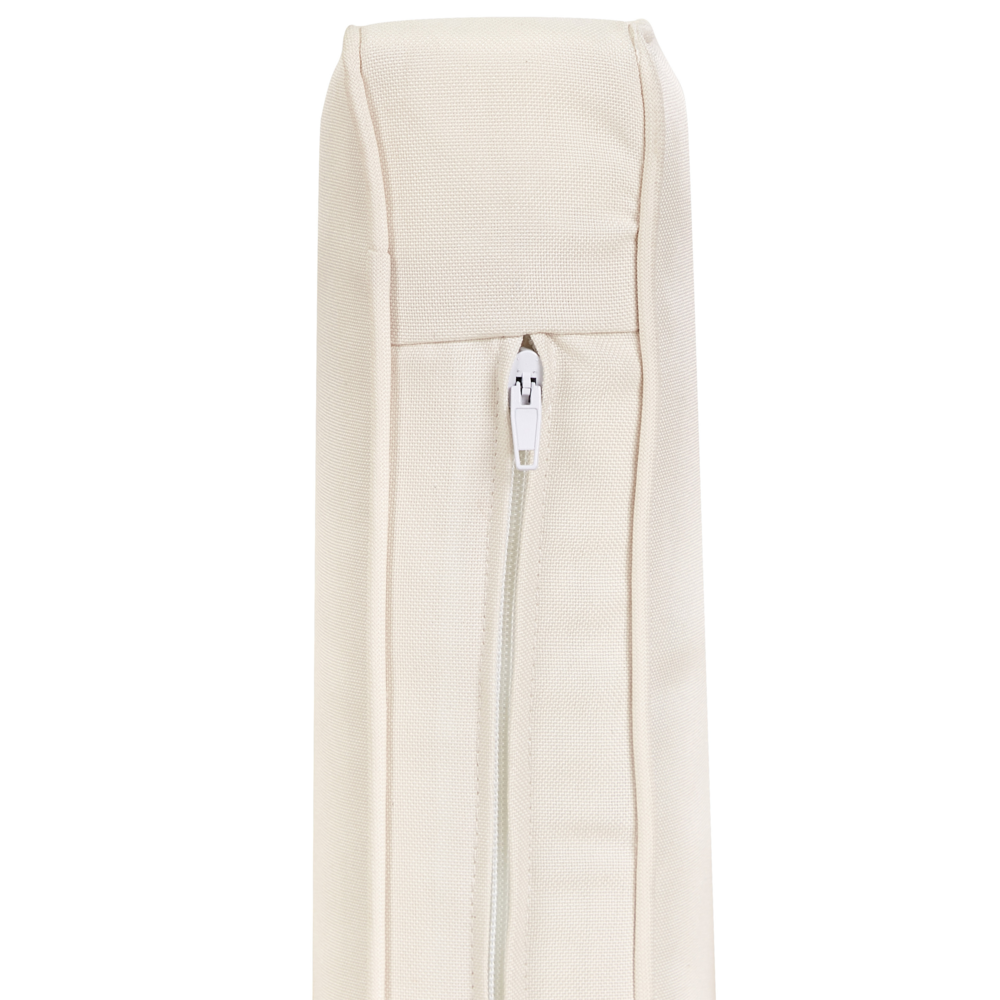 Set di copricuscini XL per giardino bianco sporco resistente ai raggi UV e con cerniera.