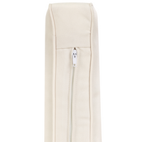 Set di copricuscini XL per giardino bianco sporco resistente ai raggi UV e con cerniera.