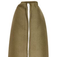 Set di copricuscini XL per giardino verde oliva resistente ai raggi UV e con cerniera.