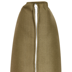 Set di copricuscini XL per giardino verde oliva resistente ai raggi UV e con cerniera.