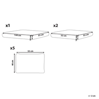 Set di copricuscini XL per giardino verde oliva resistente ai raggi UV e con cerniera.