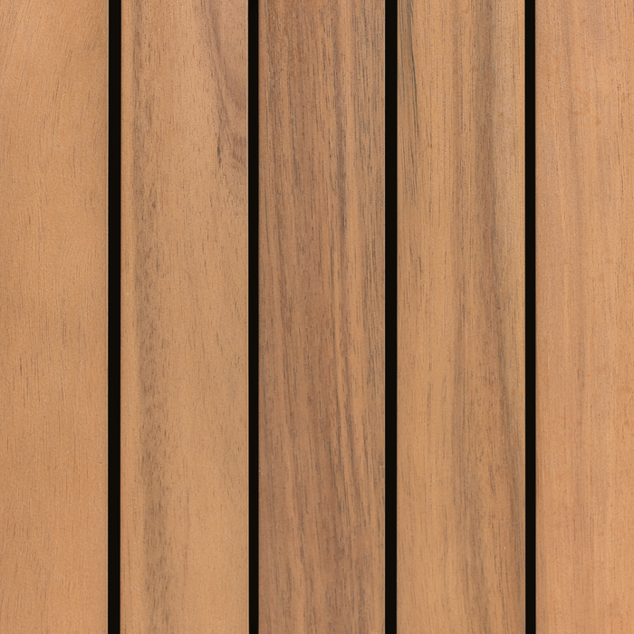 Isola da giardino in legno di acacia 2 ripiani 50 x 80 x 92 cm Piano in legno massello marrone Giardino Cucina Sala da pranzo