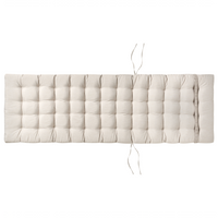 Cuscino per lettino prendisole con poggiatesta per lettino solare Resistente ai raggi UV beige esterno bordo piscina