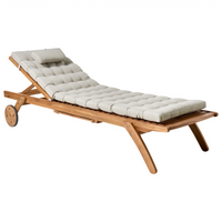 Cuscino per lettino prendisole con poggiatesta per lettino solare Resistente ai raggi UV tortora esterno bordo piscina