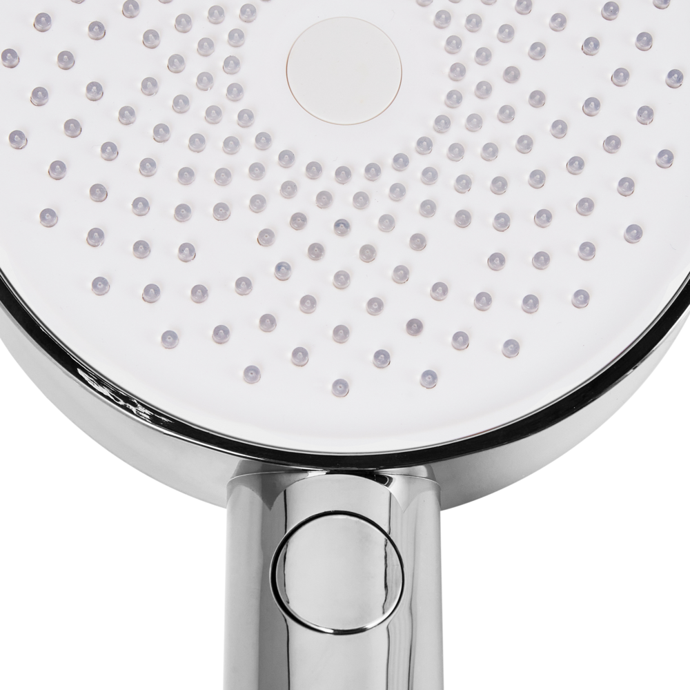 Set doccia con tubo 4 modalità di spruzzo Metallo argento classico moderno