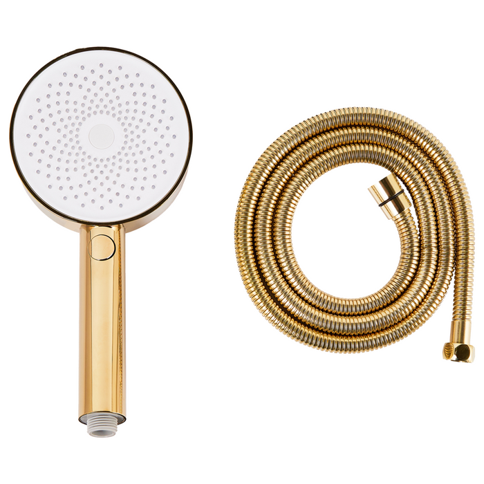 Set doccia con tubo 4 modalità di spruzzo Metallo Oro classico moderno