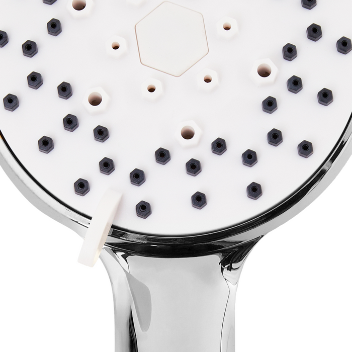 Set doccia con tubo flessibile 3 modalità di spruzzo Metallo argento classico moderno