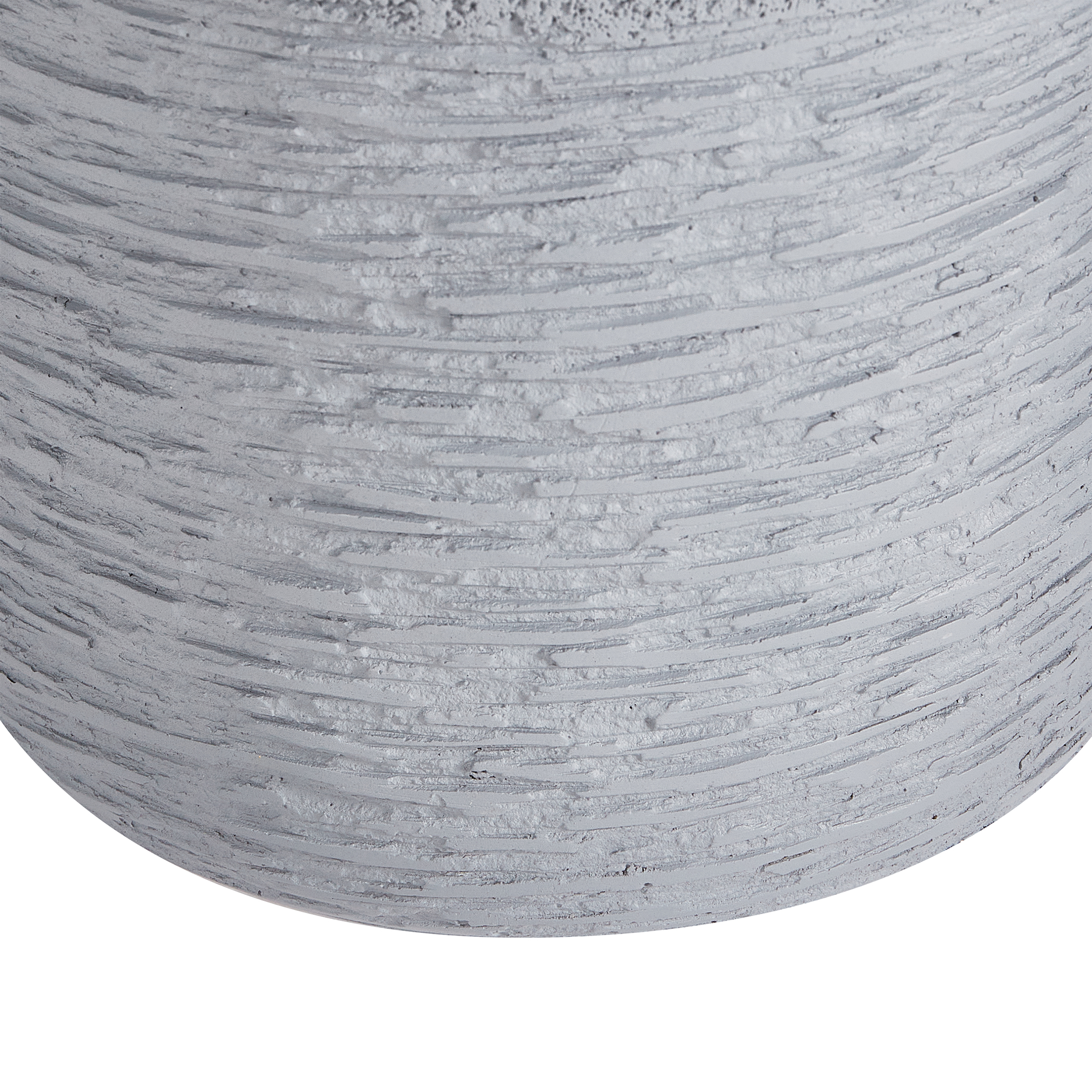 Vaso per piante in argilla grigio 26 x 26 x 25 cm per interni ed esterni resistente alle intemperie