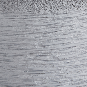 Vaso per piante in argilla grigio 26 x 26 x 25 cm per interni ed esterni resistente alle intemperie