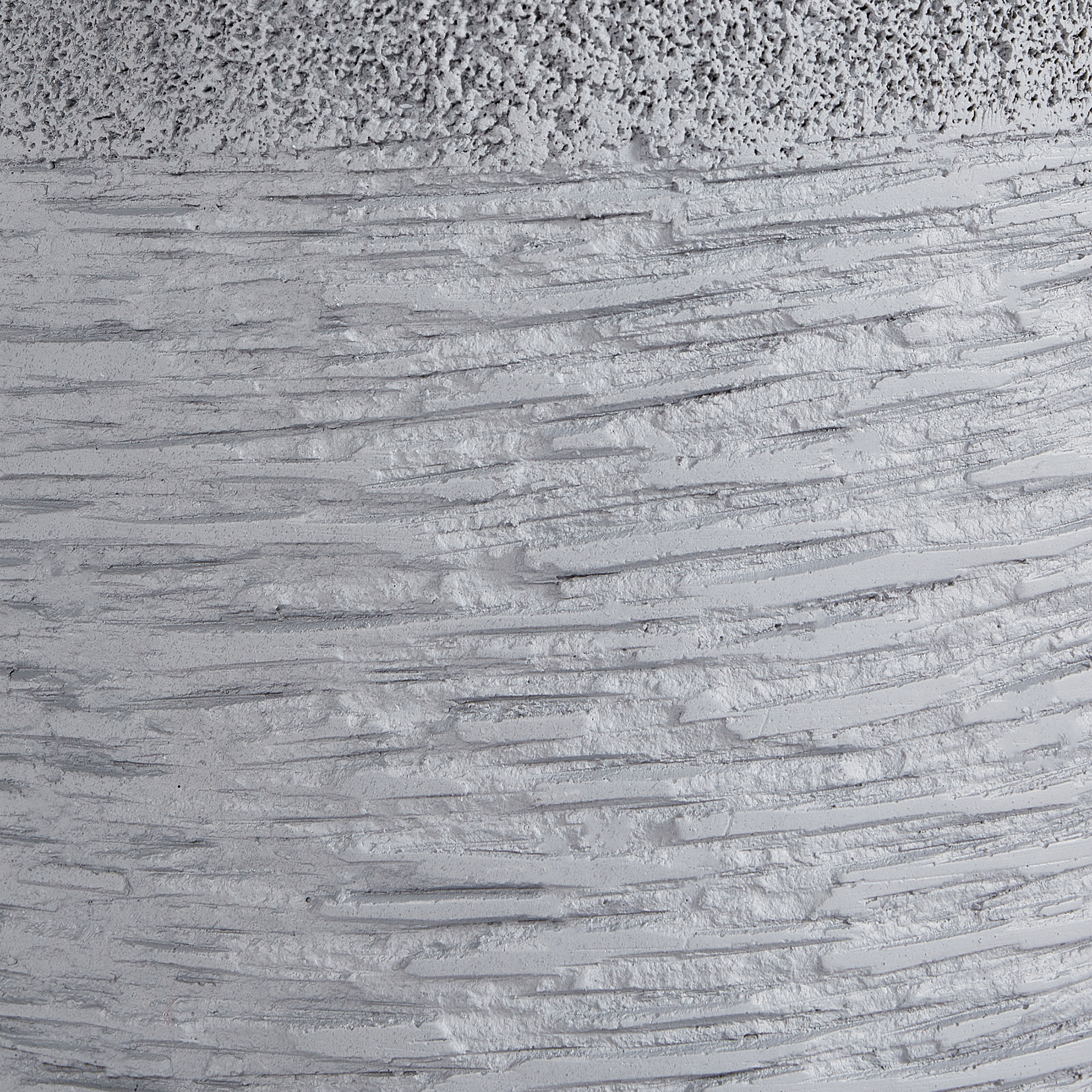 Vaso per piante in argilla grigio 26 x 26 x 25 cm per interni ed esterni resistente alle intemperie