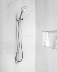 Set doccia con tubo flessibile 3 modalità di spruzzo Metallo argento Tumple